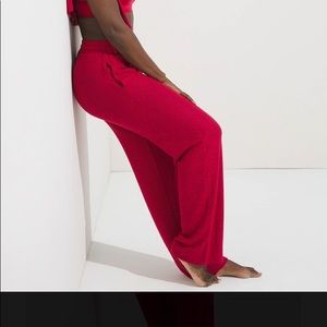 Brushed Cozy Pajama Pants color: Raphael Red/black